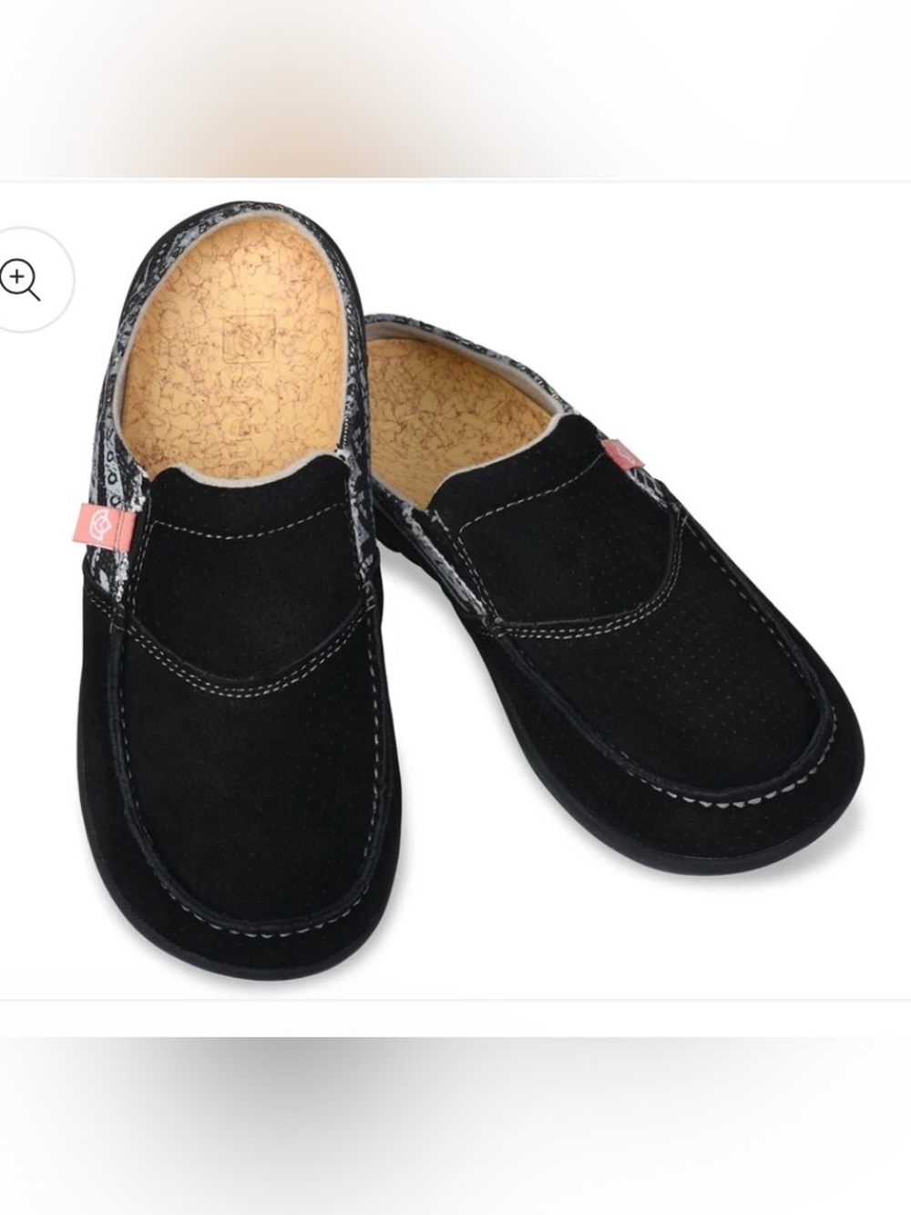 NEW Spenco Siesta Slide Arizona Mule Black Suede Orthotic Footbed Slip-On Size 8